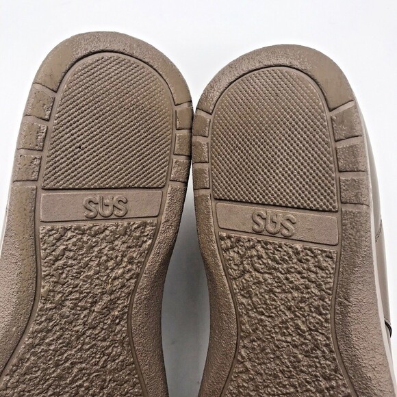 SAS Free Time Taupe Leather Women's 11.5N Shoes Comfy Lace Up Walking Sneakers - Picture 9 of 11